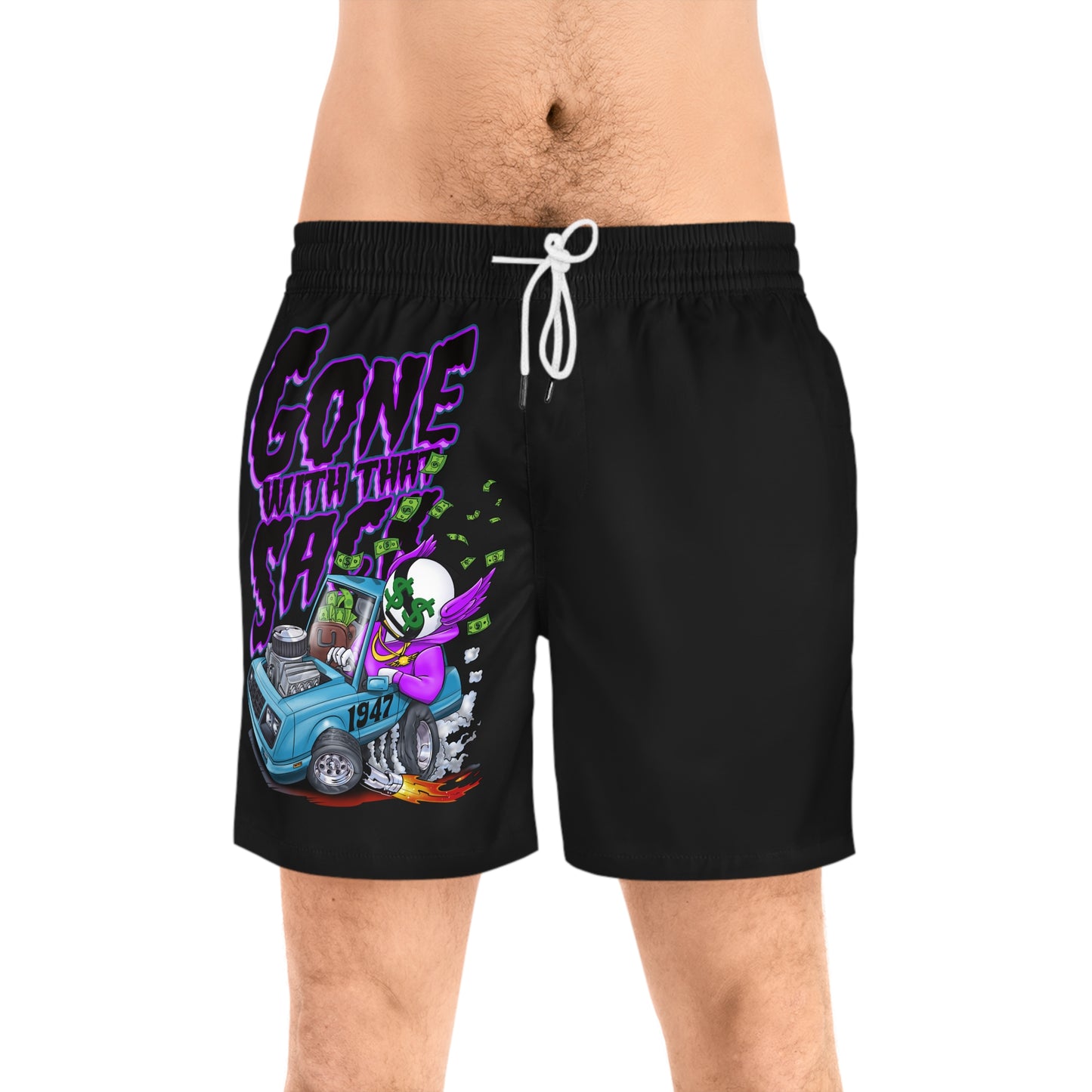 Men's Gone With That Sack Swim Shorts (AOP)